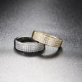 thumbnail image 3 of Visland Women Ring High-end Stainless Anti-rust Sturdy Non-Fading Shiny Smooth Surface Colorfast Lady Finger Ring Gift, 3 of 8