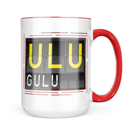 

Neonblond ULU Airport Code for Gulu Mug gift for Coffee Tea lovers
