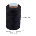 thumbnail image 2 of Jupean Leather Sewing Waxed Thread, for Leather Craft DIY, Sewing Trim, Black, 2 of 6