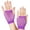 Purple, variant on Mesh Short Gloves Party Punk Half Finger Mesh Stretch Color Diamond Gloves