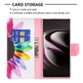 thumbnail image 6 of Feishell for Samsung Galaxy S23 Ultra (6.8 inch) Case,Fashion Painted Pattern PU Leather Shockproof Magnetic Clasp Flip Cover with Card Slots Kickstand Wallet Phone Case,F-Sun Flowers, 6 of 8