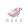 thumbnail image 1 of Household Multifunctional Vegetable Cutter Shredder Kitchen Grater Slicer Pink Radish Shredded Crusher, 1 of 6