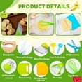 thumbnail image 4 of Xihbxyly Juego de Cocina para Niños Pequeños, 13 Utensilios de Cocina Seguros, Cuchillos de Madera y Plástico, Divertida Experiencia Culinaria, Actividad para Padres E Hijos, Que Fomenta La Creativid, 4 of 4
