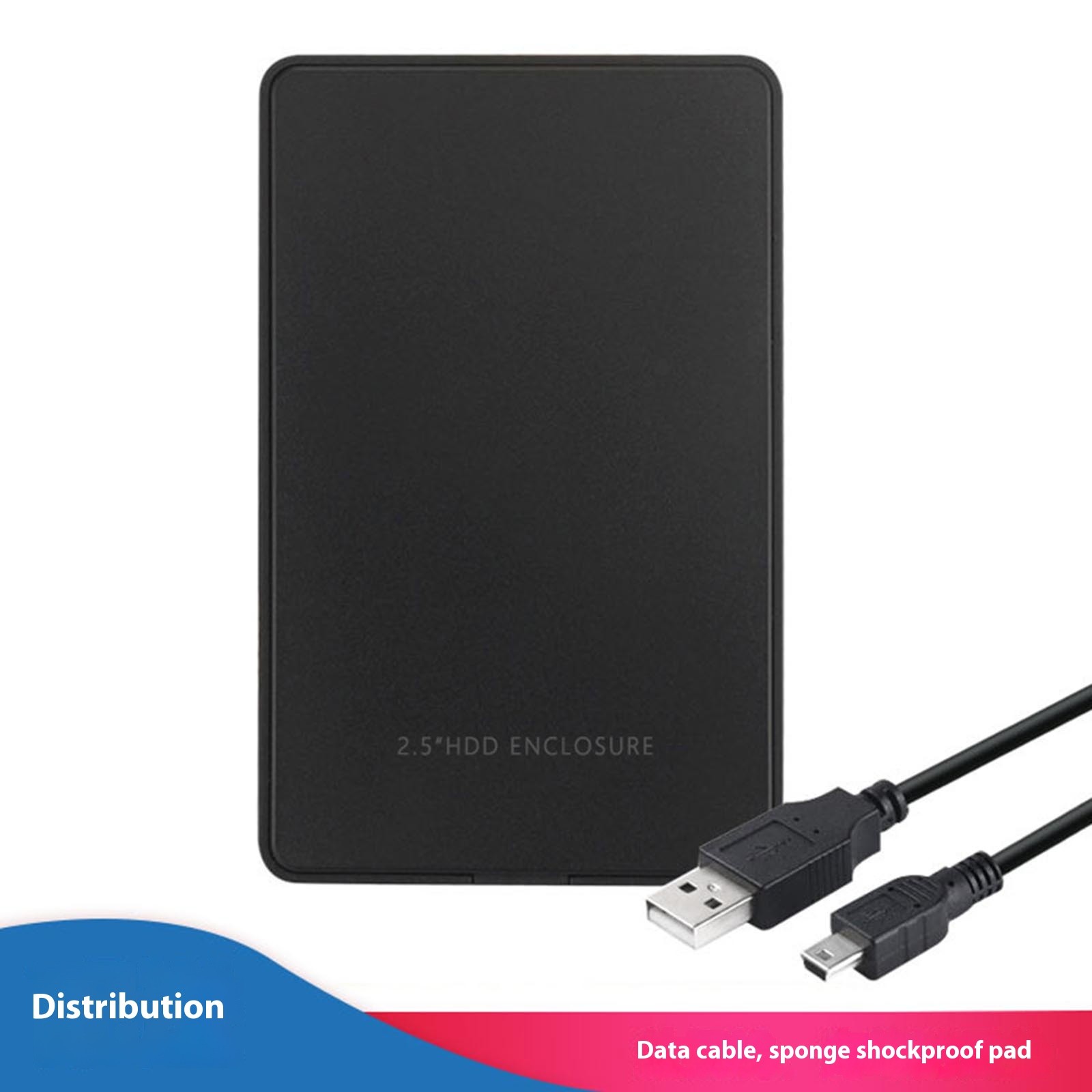Xaweyi 2.5" External 1TB Ultra Slim Hard Disk Drive Box &USB 2.0 Transfe HDD Portable Box