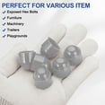 thumbnail image 4 of Uxcell 50 Pcs Hex Nut Cover, M10x10x14mm Nylon Screws Bolt Covers Caps Dome Acorn Hex Head Protection Cap, Gray, 4 of 7