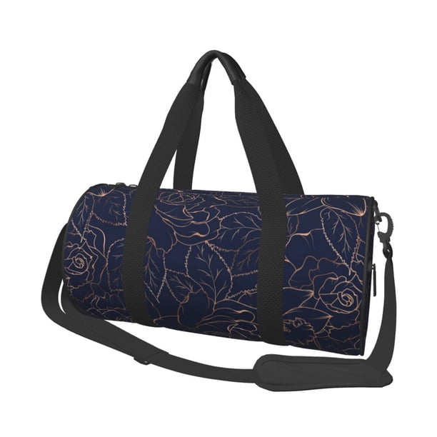 Easygdp Navy Dark Blue Bolsa de Viaje, Bolsa de Mano, Bolsa de Gimnasio, Bolsa de Equipaje para Viaje
