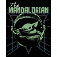thumbnail image 2 of Men's Star Wars: The Mandalorian Distressed '80s Grogu Graphic Tee Black Large, 2 of 5