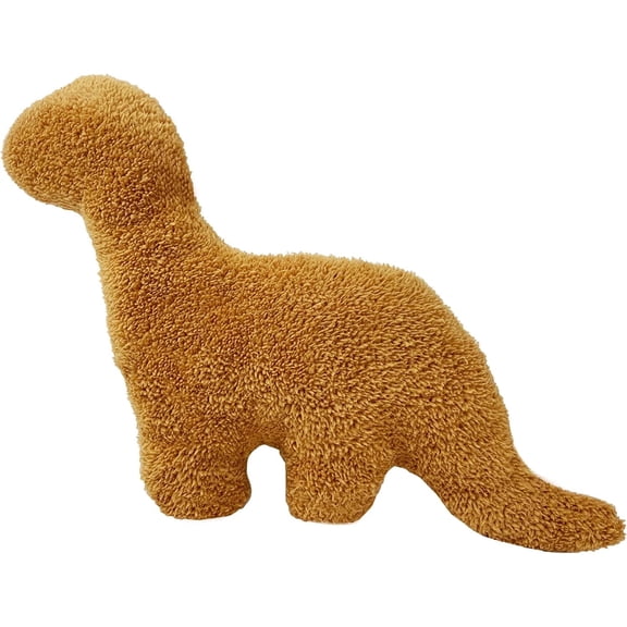 Dino Nugget Pillow, 16 inch Soft Dinosaur Chicken Nuggets Pillow for Birthday Gifts, Dinosaur Theme Party Decorations (Brontosaurus, Small)