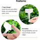 thumbnail image 5 of Etiquetas enchufables para etiquetar: Tutores de plástico premium para plantas con 120 etiquetas para plantas y bolígrafo - Hermosas etiquetas para plantas para etiquetar, resistentes a la, 5 of 7