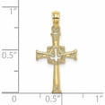 thumbnail image 2 of 10K Yellow Gold Polished And Engraved Cross Dove Charm (19.2 X 13) Made In United States -Jewelry By Sweet Pea, 2 of 5