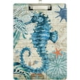 thumbnail image 2 of FMSHPON Vintage Sea Seahorse Clipboard Hardboard Wood Nursing Clip Board and Pull for Standard A4 Letter 13x9 inches, 2 of 7