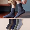 thumbnail image 6 of LEZMORE 5 Pairs Women's Wool Socks Gift Winter Warm Thickened Knit Comfortable Cozy Crew Socks, Womens Vintage Socks, 6-10, 6 of 12
