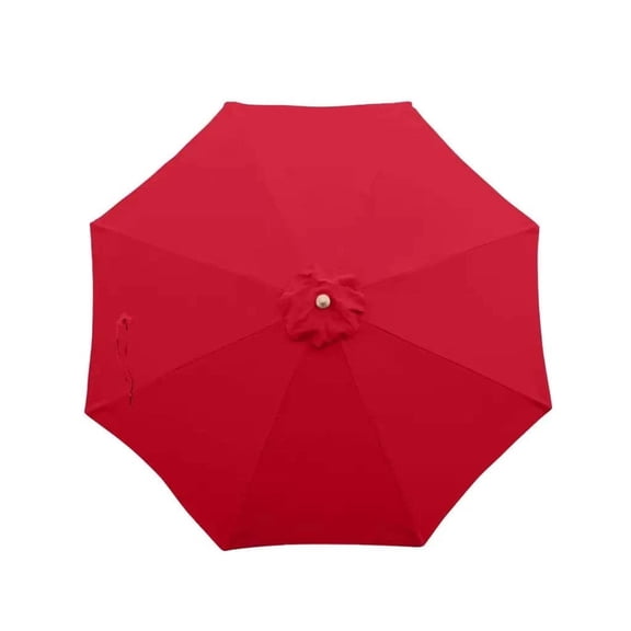 Covered Living 7.5 ft Market Patio Umbrella 8 Rib Replacement Canopy Red