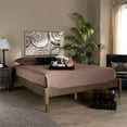 thumbnail image 5 of Baxton Studio Cielle French Bohemian Antique Oak Finished Wood Full Size Platform Bed Frame, 5 of 9
