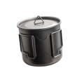 thumbnail image 1 of Olla de titanio Zulema Mochilero Ligero con asa plegable Taza de café para acampar 500ML Taza al aire libre de titanio, 1 of 8