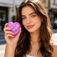 thumbnail image 6 of TOYOUME Heart-Shaped Squeeze Sensory Toys, Soft Slow Rising Glitter Squishy, Purple, 6 of 8
