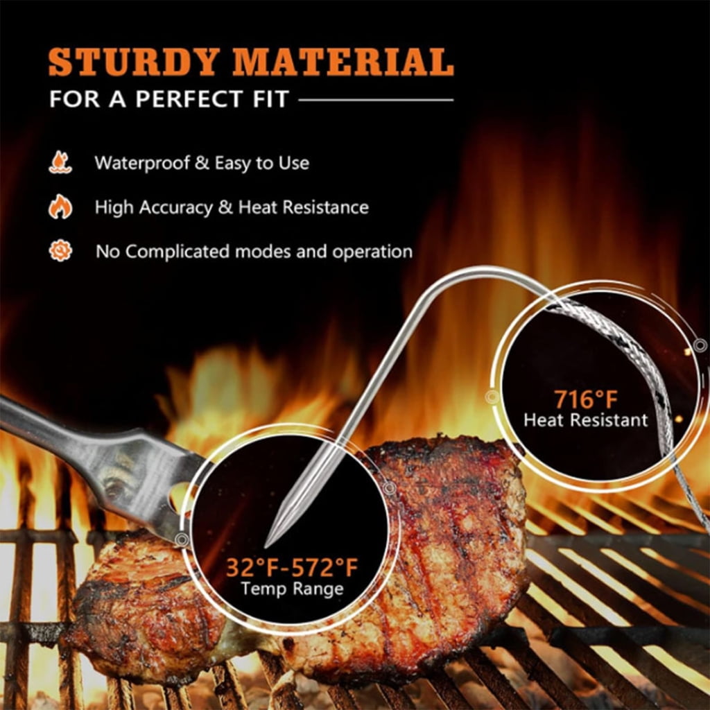 PatungKu Simple Oxidation Resistant Barbecue Oven Thermograph Transducer For Perfect Cooking