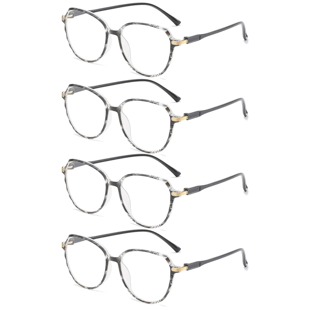 4 Pairs Mens Womens Big Frame Round Reading Glasses Readers Presbyopic glasses