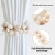 thumbnail image 3 of Cortinas SRG Sunflower Daisy, paquete de 2 unidades, algodón crema, 3 of 7