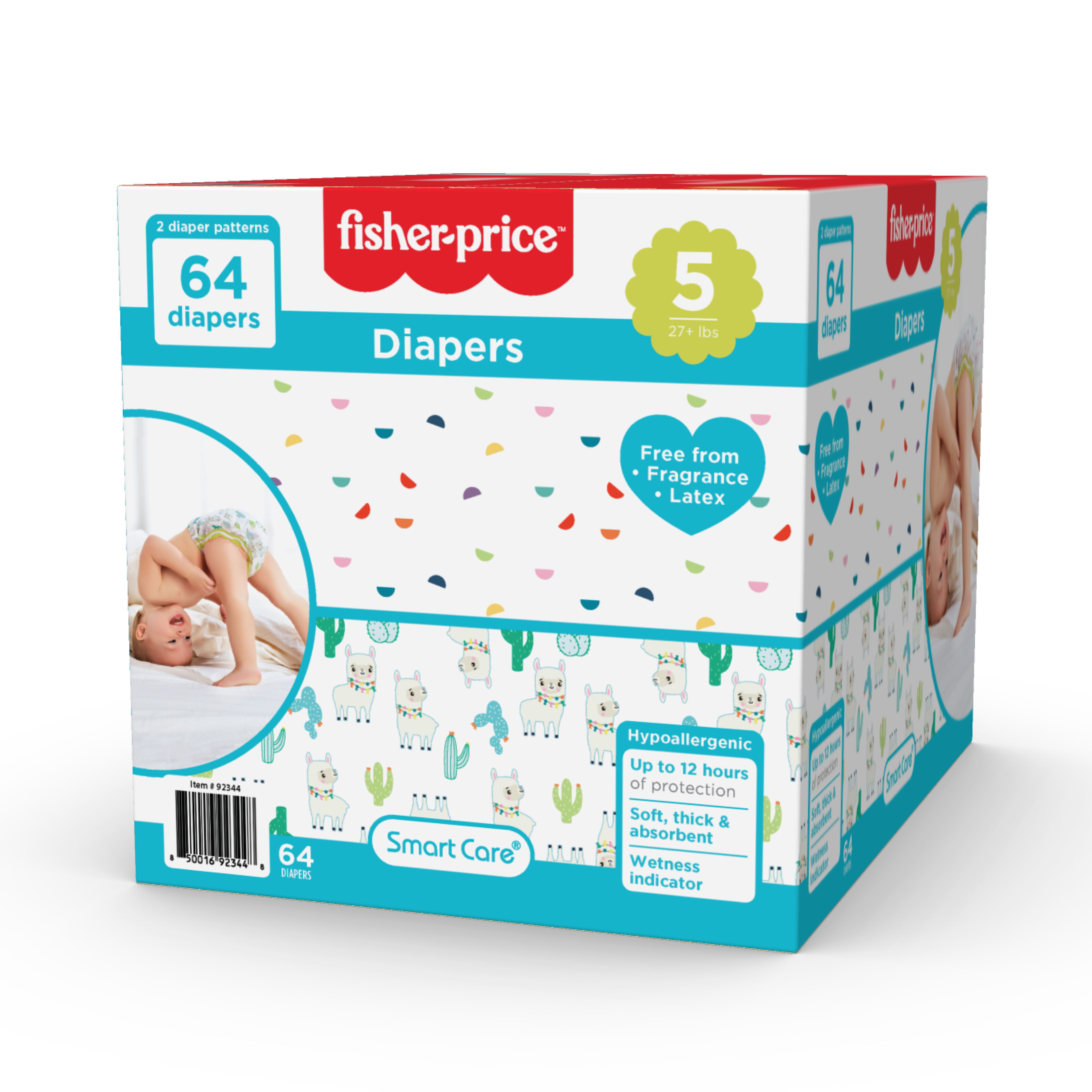 Fisher-Price Size 5 Diapers 64 ct