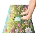 thumbnail image 5 of Haosy Cartoon Frog Sit in Meadow Of Flower Bathroom Rugs Non Slip Absorbent Soft Plush Quick Dry Bath Mat, 39"x20", 5 of 8