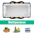 thumbnail image 5 of Peace symbol Large Capacity Reusable Foldable Laundry Bag & Picnic Basket Combo - Oxford Cloth Multipurpose Picnic Baskets, 5 of 7