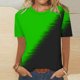 thumbnail image 5 of Camiseta de Manga Corta de Cuello Redondo Impresa Casual de la Moda de las Mujeres, Poliéster Ligero para el Uso Diario, 5 of 8