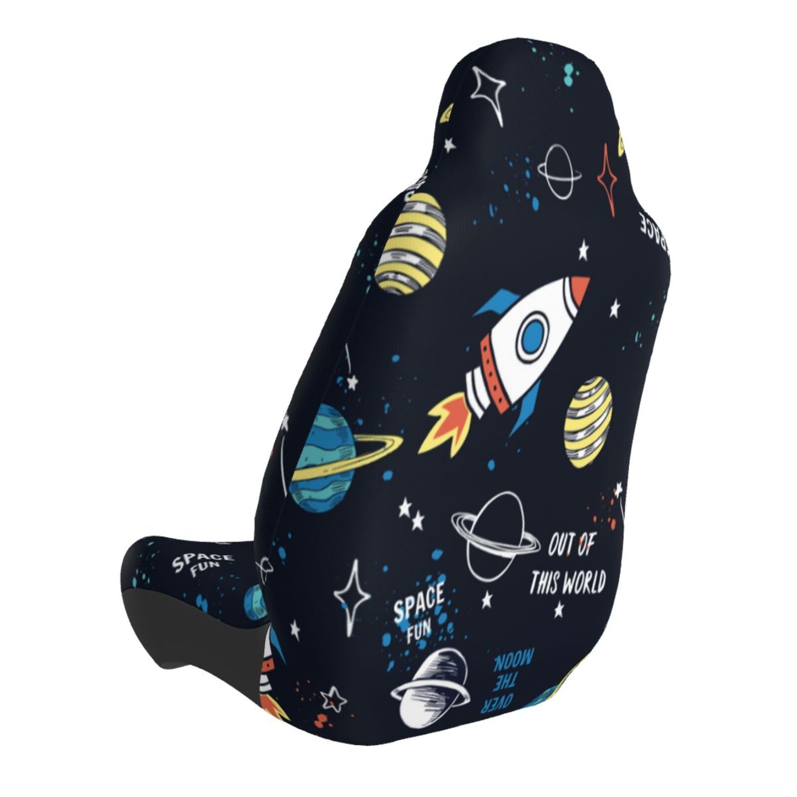 Naloa Space Car Seat Covers Universal Front Seat Coves for Car Accessories ,Padded Car Covers for Automotive, SUV, Truck, and Van