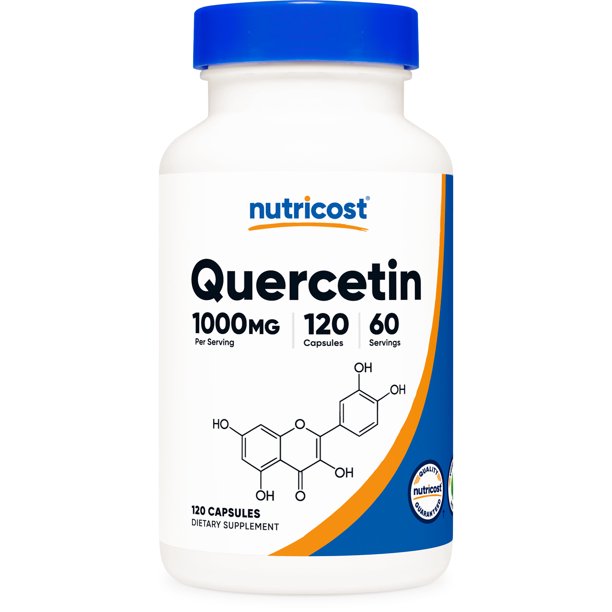 Nutricost Quercetin 1000mg, 120 Capsules 60 Servings, 500mg Per