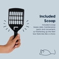 thumbnail image 6 of IRIS Cat Litter Box Small, High Sided, Scatter Shield, Black, 6 of 9