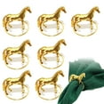 thumbnail image 5 of Dserhfy Standing Horse Napkin Ring, for Christmas Thanksgiving Banquet Party Table Decoration, 5 of 8