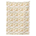 thumbnail image 2 of Hedgehog Tablecloth, Repetitive Prickly and Colorful Creatures on a Plain Background, Rectangle Satin Table Cover Accent for Dining Room and Kitchen, 52" X 70", Champagne and Multicolor, by Ambesonne, 2 of 2
