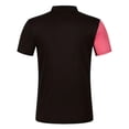 thumbnail image 3 of VSSSJ Men's Henley Short Sleeve Shirt Color Block Lightweight Tee Tops Casual Button Lightweight Summer Basic Shirts with Pocket Hot Pink M, 3 of 5