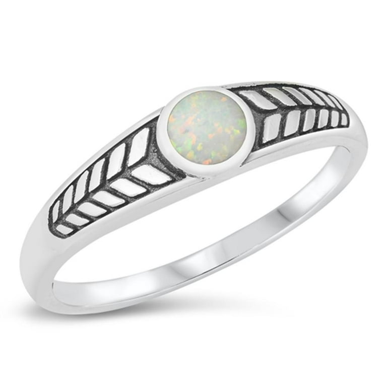 White aztec deals ring