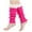 Hot Pink Leg Warmers for women and men, variant on AINIYS Women Knit Leg Warmers Lamb Wool Ribbed Striped Leg Warmer Fleece Plush Trim Long Boot Socks Dark Gray Free Size