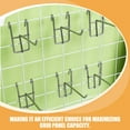 thumbnail image 3 of WHAMVOX 40 Pcs Shelf Hook Grid Wall Shelves Hooks Silver, 3 of 8