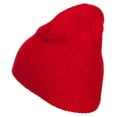 thumbnail image 3 of Big Size Diamond Embroidered Waffle Beanie - Red XL-3XL, 3 of 5