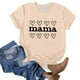 thumbnail image 2 of Tops Cortos para Mujeres Retro Impreso Cuello Redondo Manga Corta, Camiseta Casual para Uso Diario Y de Fiesta, 2 of 4