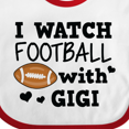 thumbnail image 4 of Inktastic I Watch Football with My Gigi Boys Baby Bib, 4 of 4