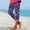 A1 Blue, variant on Patriotic Independence Day Capri Leggings Women American Flag 4th of July Mid Rise Summer Cropped Pants Red White Blue Stars Stripes Holiday Vacation Activewear Dark Blue XL