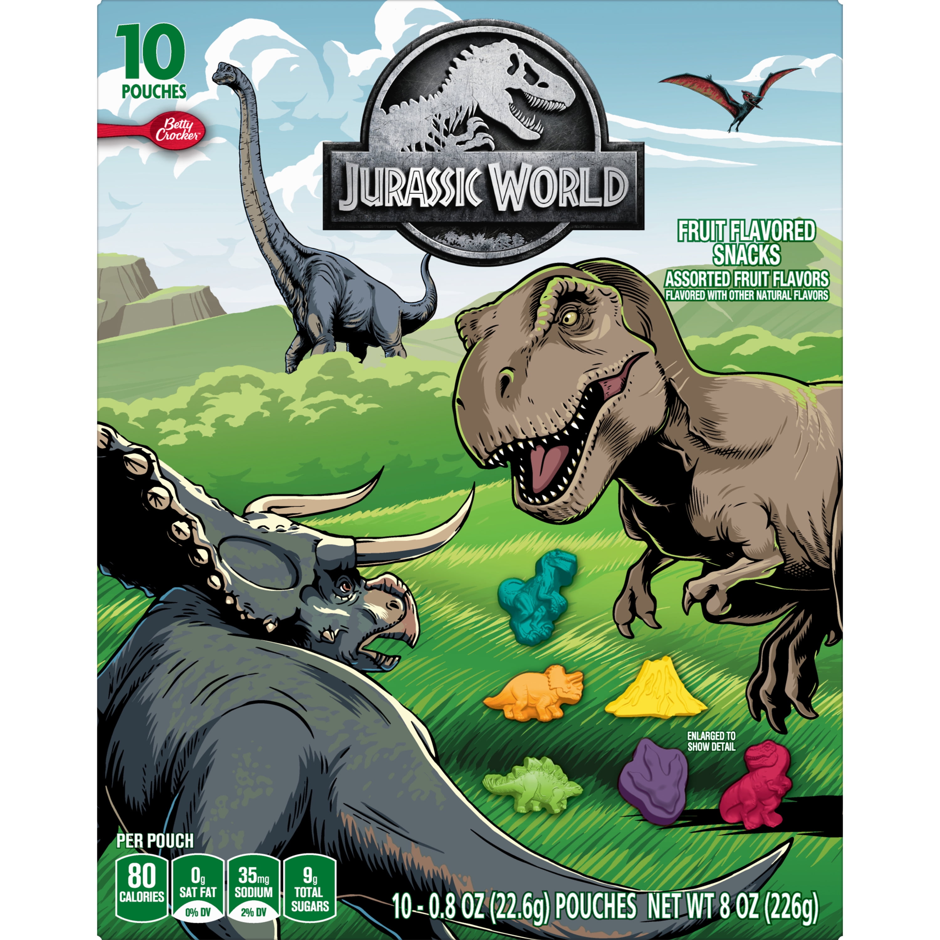 Betty Crocker Jurassic World Fruit Snacks, 10 ct, 8 oz