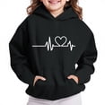 thumbnail image 2 of Busydd Girls Hoodie 4-14 Years Casual Comfy Long Sleeve Boys' Fashion Print Fleece Hoodies for Teens Loose Cute Hoodies with Pockets 9 Years, 2 of 4