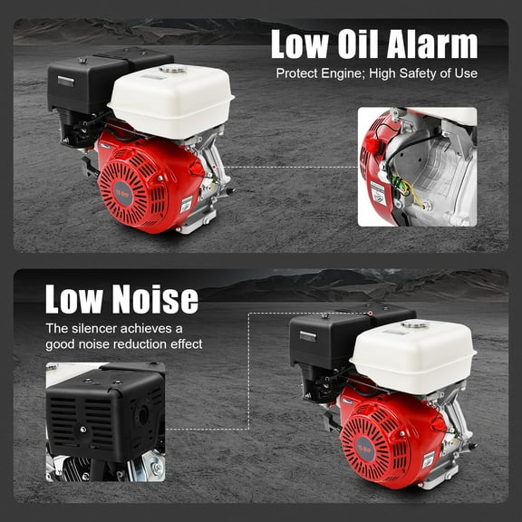 4-Stroke Engine 15HP 420CC OHV Horizontal Petrol Engine Go Kart Motor