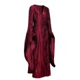thumbnail image 4 of Costume Cosplay Femme Rouge Melisandre Robe Maxi Médiévale Renaissance Gothique Irlandaise Rétro (Grand), 4 of 4
