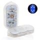 thumbnail image 2 of Speravity Paquete de 2 luces de decoración de automóviles de plástico Interior 6 LED con pilas sellado a prueba de polvo 5V 120mA lámpara con Sensor Bombillas para automóviles Azul hielo Speravity VI015340-01B, 2 of 6