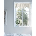 thumbnail image 4 of Cream Abstract Art Tie Up Valances Curtain, Adjustable Kitchen Geometric Greek Key Country Farm Valances for Windows Decor, Rod Pocket Short Curtains Set for Bedroom/Bathroom, 60"x18", 4 of 8