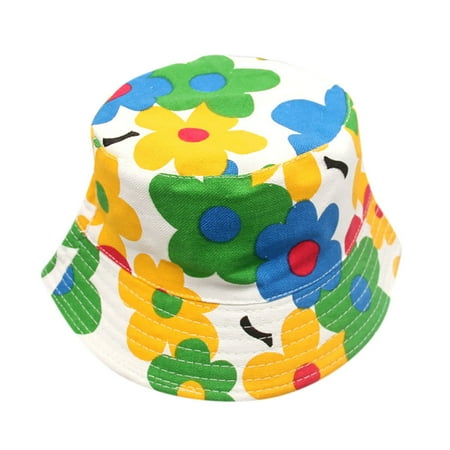 

Relanfenk Baby Hats Toddler Kids Boys Girls Floral Pattern Bucket Sun Cap Hat