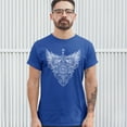 thumbnail image 3 of Tee Hunt Gothic Firefighter Emblem T-shirt Courage Honor Sacrifice Men's Tee, Blue, 5X-Large, 3 of 5