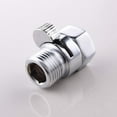 thumbnail image 5 of Shower On Off Valve Brass Shower Head Hose Adapter Faucet Diverter Compression Shut Off Valve(2pcs, Silver) Riilq, 5 of 5