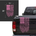 thumbnail image 2 of We The People Betsy Ross Flag 1776 Distressed American USA US Flag Truck Tailgate Vinyl Decal Preamble of The US Constitution fits most Pickup Trucks (11" x 20", Soft Pink), 2 of 8